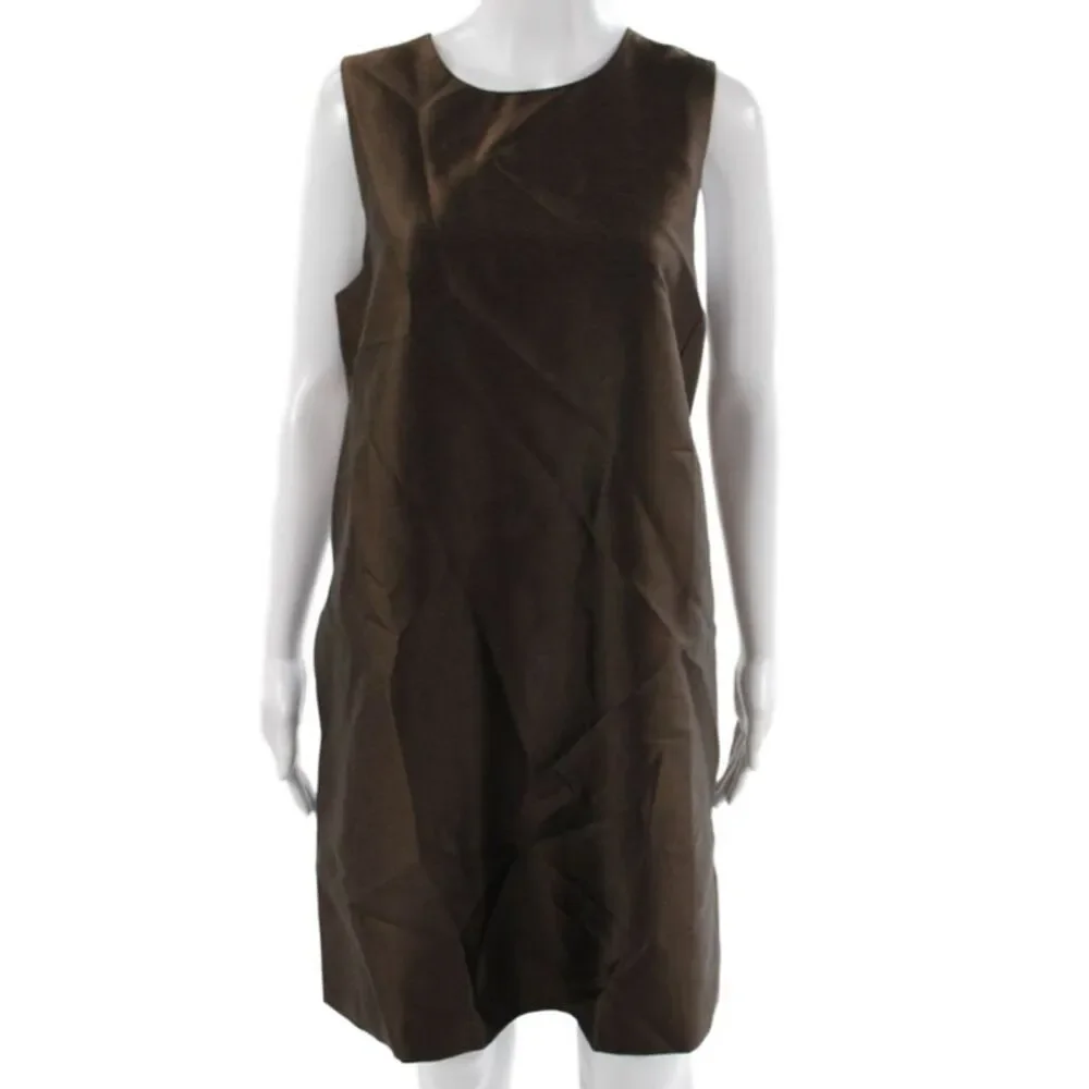 Tuckernuck Women Brown Sleeveless Shift Dress Short Size L